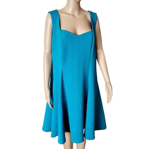 torrid Dresses & Skirts - TORRID Dress Blue Sweetheart Neck Sleeveless Fit & Flare Lined women's size 2